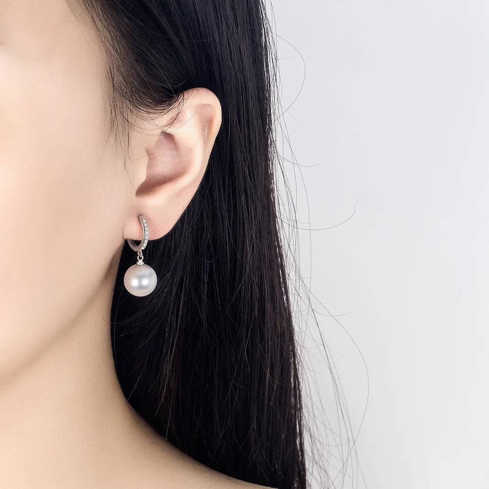Pearl Earrings Natural Freshwater Pearl Silver