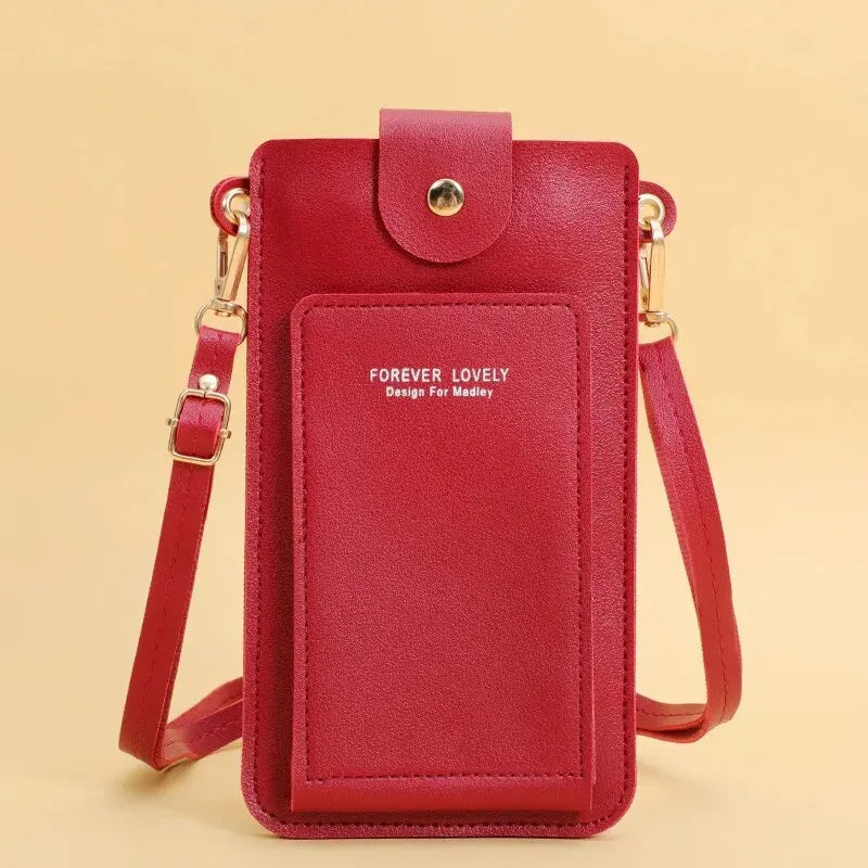 Women Leather Crossbody Phone Bag