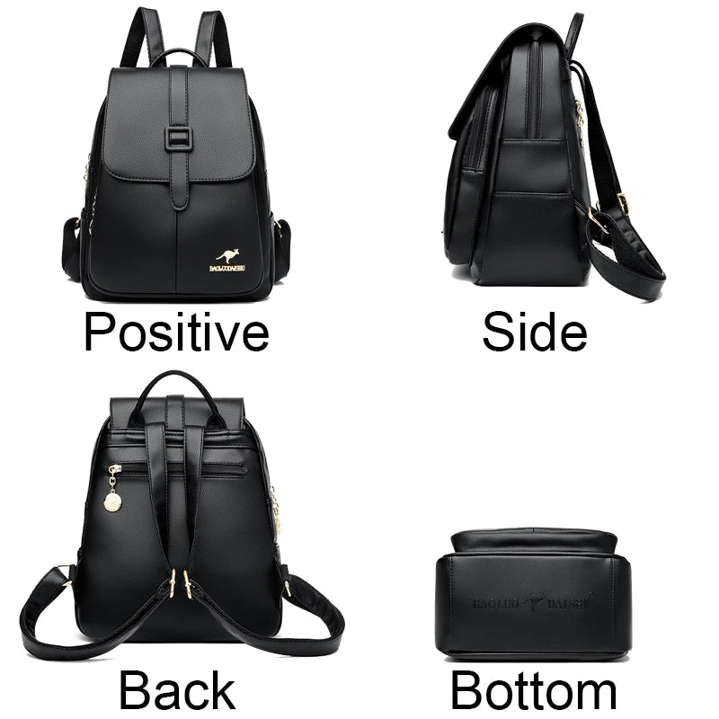 Leather Suit Backpack