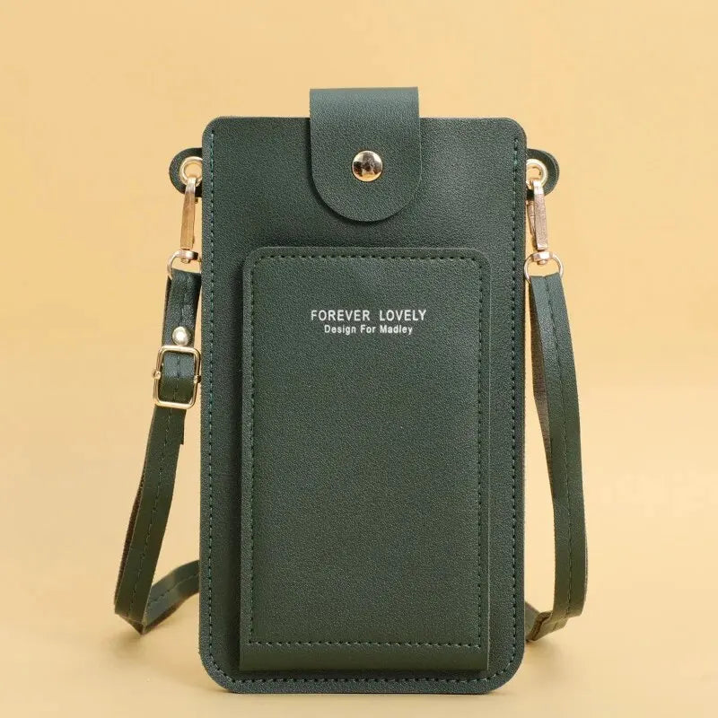 Women Leather Crossbody Phone Bag