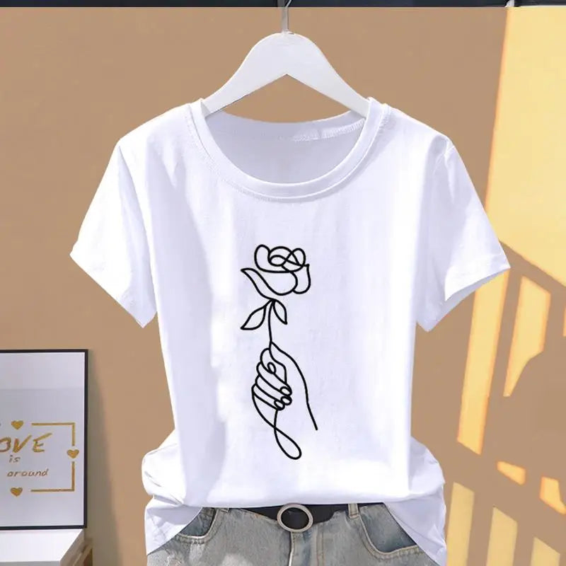 Modal Women Print Oversized T Shirt