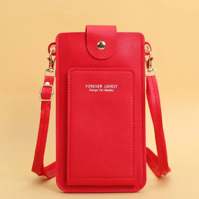 Women Leather Crossbody Phone Bag