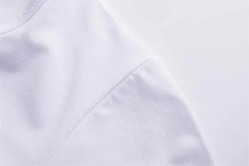 Letter & Rose Print T-Shirt Crew