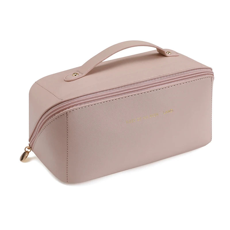 Multi Functional Leather Makeup Bag