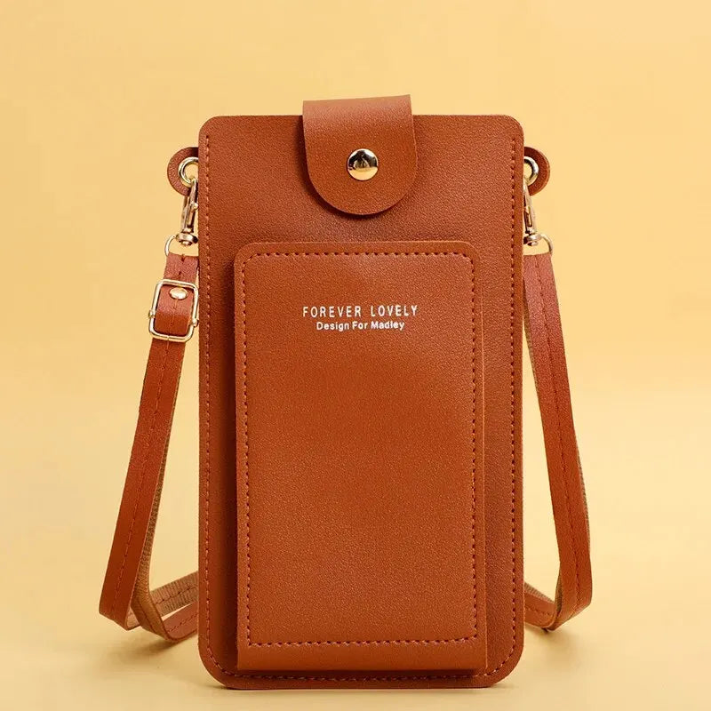 Women Leather Crossbody Phone Bag