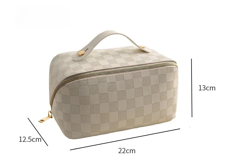 Luxury Leather Portable Makeup Bag