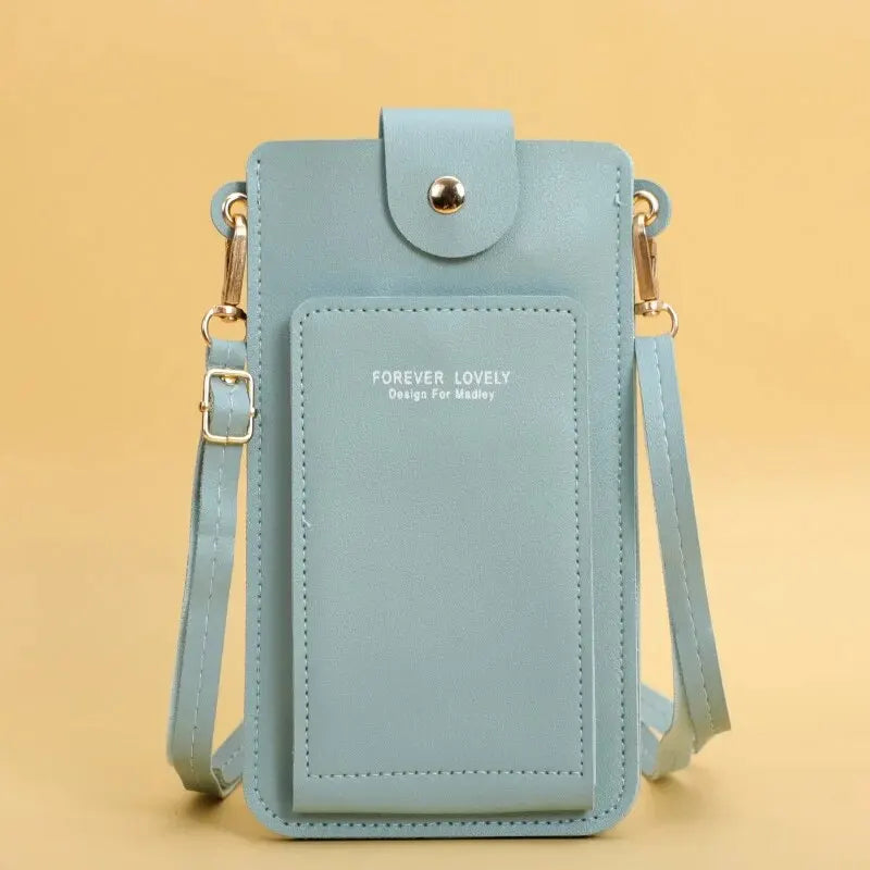 Women Leather Crossbody Phone Bag