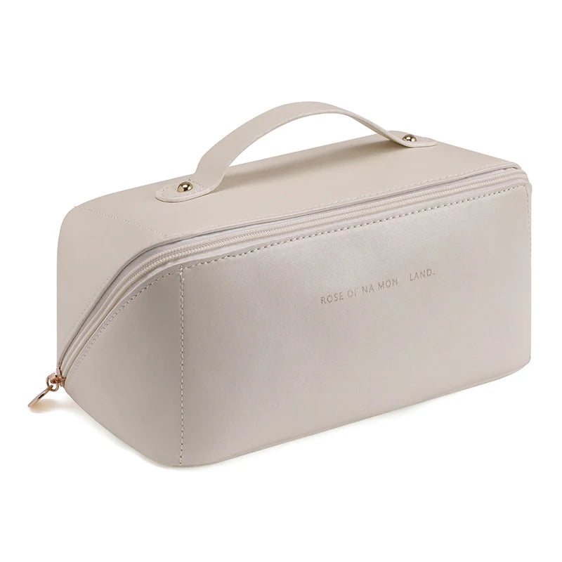 Multi Functional Leather Makeup Bag