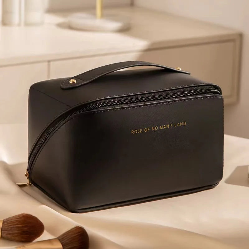 Luxury Leather Portable Makeup Bag