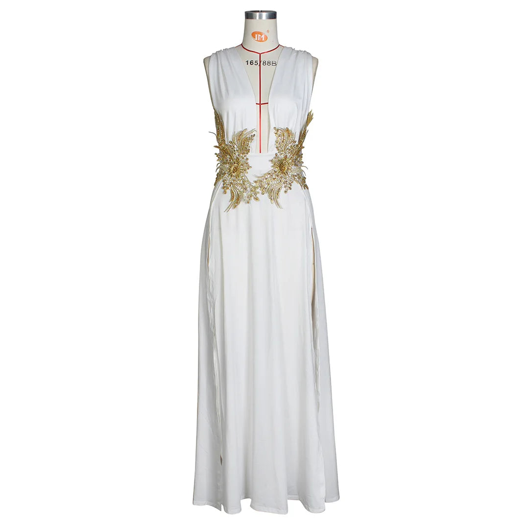 Roman Style Slit Dress