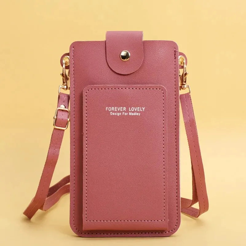 Women Leather Crossbody Phone Bag
