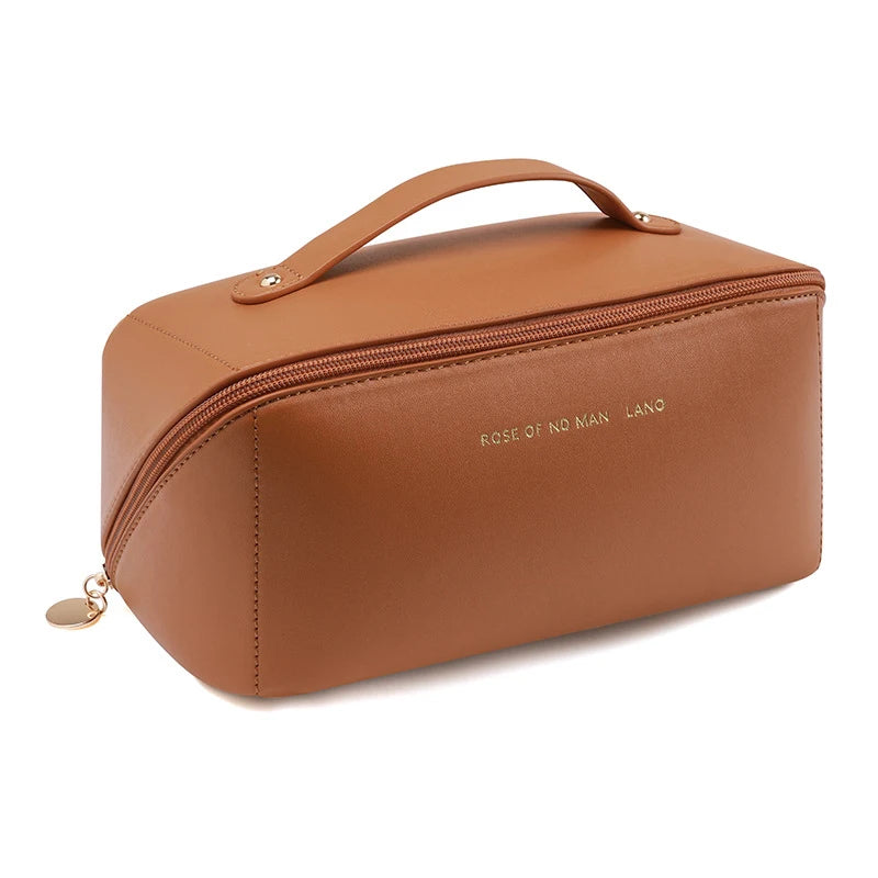 Multi Functional Leather Makeup Bag