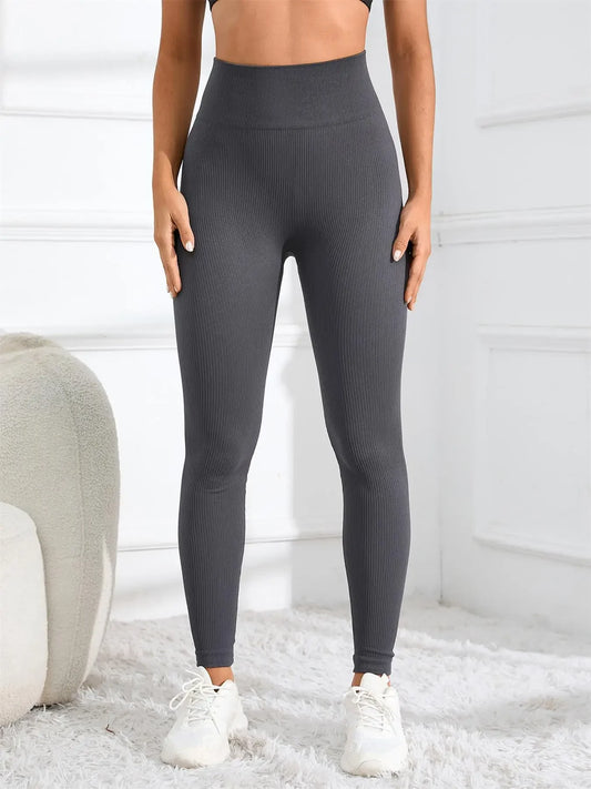 High Waist Ribbed Leggings