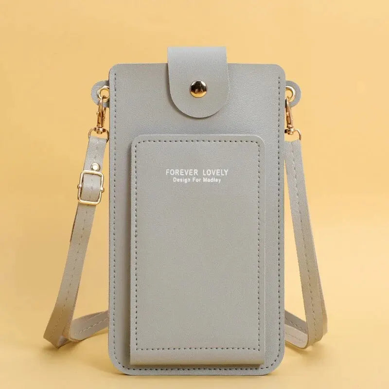 Women Leather Crossbody Phone Bag